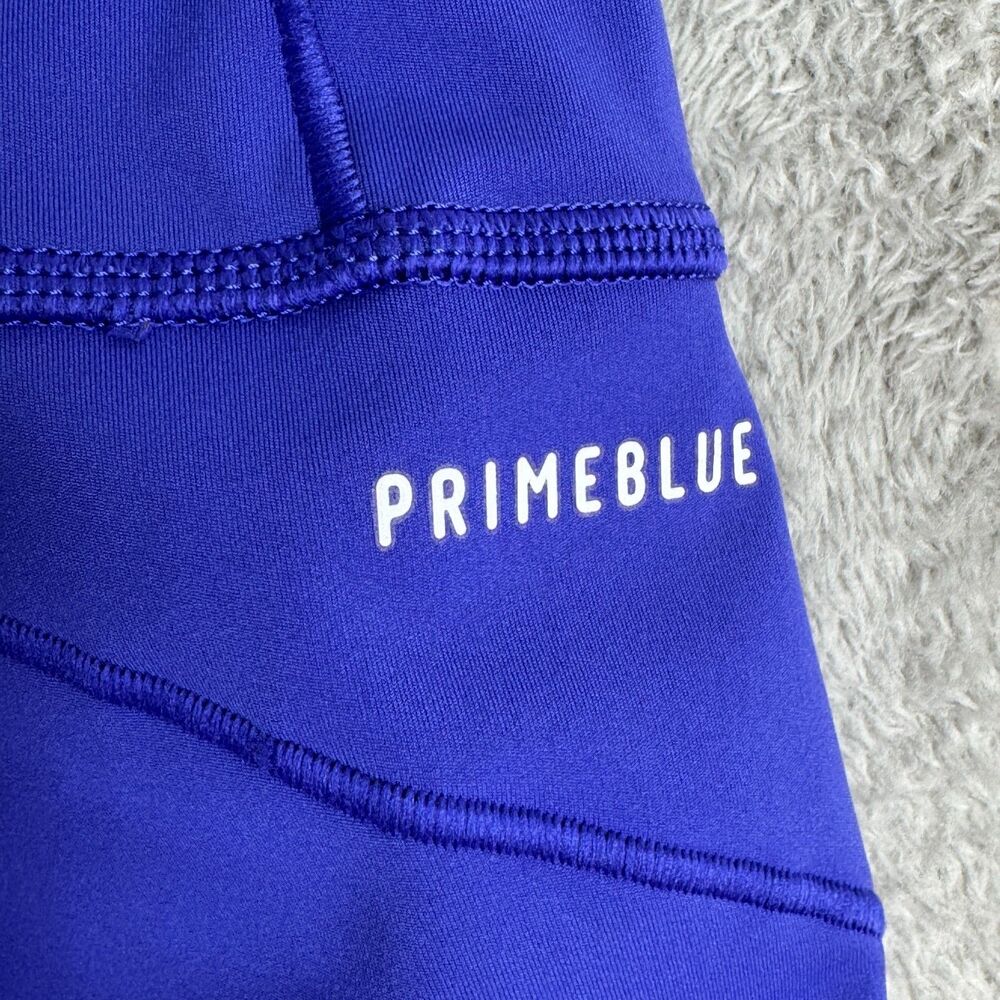 Adidas Primeblue Aeroready Leggings Womens Small Blue Stretch Workout Running - Picture 7 of 9